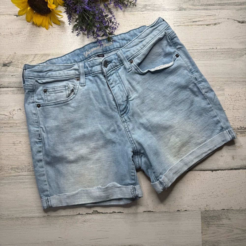 Universal Thread Light Blue Cuffed Jean Shorts